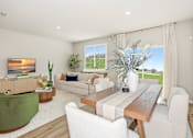 Thumbnail 1 of 41 - A modern living room at Coral Palms at Oakleaf Middleburg, FL homes.