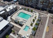 Thumbnail 56 of 59 - an aerial view of an apartment complex with a swimming pool at Element 12 Apartments, Henderson NV