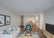 Thumbnail 1 of 25 - a living room with a couch and a chair and a tv