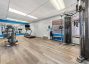 Thumbnail 10 of 23 - the gym with weights and cardio equipment