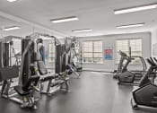 Thumbnail 13 of 21 - the gym at the district flats apartments in lenexa