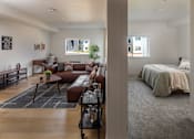 Thumbnail 12 of 27 - Bedroom and living room at The Arvon, Vancouver 8662