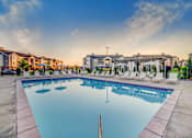 Thumbnail 29 of 34 - Resort Inspired Pool and Spa with Seating