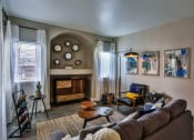 Thumbnail 6 of 27 - Living Room With Fireplace at Solitude at Centennial, Las Vegas, Nevada