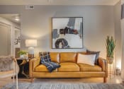 Thumbnail 4 of 27 - Model living room couch