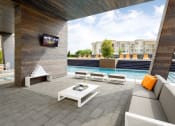 Thumbnail 4 of 12 - outdoor lounge area near pool