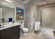 Thumbnail 4 of 30 - Model Bathroom at AV8 Apartments in San Diego, CA