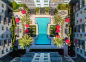 Thumbnail 77 of 82 - Aerial property shot with Swimming Pool at Vora Mission Valley, San Diego, CA