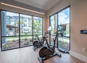 Thumbnail 21 of 31 - the residence apartments fitness room with exercise bikes