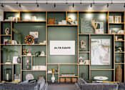 Thumbnail 18 of 45 - Library Wall at Alta Davis, Durham, 27703