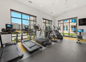 Thumbnail 31 of 38 - the gym is equipped with treadmills and other exercise equipment