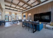 Thumbnail 19 of 38 - a large dining room with tables and chairs