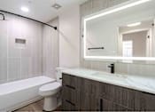 Thumbnail 13 of 58 - led backlit mirror and bathtub