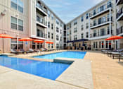 Thumbnail 1 of 22 - A swimming pool at Kenyon Square Apartments in Polaris, Ohio