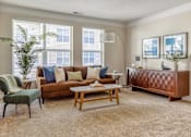Thumbnail 4 of 22 - Spacious living area at Kenyon Square Apartments in Polaris, Ohio