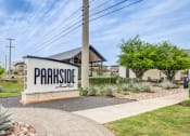 Thumbnail 26 of 26 - the sign for parkside at the cul de sac in front of a house