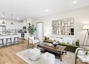 Thumbnail 1 of 40 - Bright Living Room at The Isley at Windsor Hill, North Charleston, 29420