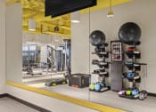 Thumbnail 15 of 33 - Gym with cardio and weights at Wilshire Vermont, Los Angeles, CA 90010