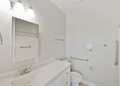 Thumbnail 19 of 25 - a bathroom with a sink and a toilet at Azure Point at Encinitas, Encinitas