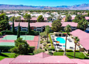 Thumbnail 20 of 39 - a view of the tennis court from the roof of a building