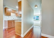 Thumbnail 4 of 17 - Kitchen cabinets at Village at The Pointe Apartments, Tacoma, WA