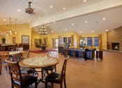 Thumbnail 5 of 39 - Fireplace, Reception Area In Clubhouse at Sky Court Harbors at The Lakes Apartments, Nevada, 89117