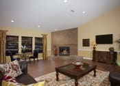 Thumbnail 4 of 39 - Clubhouse With Fireplace at Sky Court Harbors at The Lakes Apartments, Las Vegas, NV