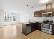 Thumbnail 17 of 46 - Open Living Area at The Parker Apartments, Portland, 97209