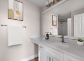 Thumbnail 10 of 33 - Oversized bathroom vanity at The Links at Plum Creek in Castle Rock, CO