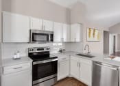 Thumbnail 2 of 33 - Kitchen with stainless-steel appliances at The Links at Plum Creek in Castle Rock, CO