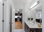 Thumbnail 14 of 46 - Bathroom at The Parker Apartments in Portland, OR 97209