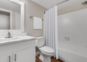 Thumbnail 8 of 32 - Sparkling bathroom at Arcadia Apartment Homes in Centennial, CO