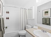 Thumbnail 13 of 28 - Updated Bathroom at 2000 Lake Washington Apartments in Renton, WA 98056