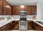 Thumbnail 7 of 30 - Updated Kitchen at Avant at the Arboretum Apartments in Lisle, IL 60532