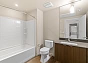 Thumbnail 22 of 55 - Updated Bathroom at Misora Apartments in San Jose, CA 95128