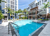Thumbnail 19 of 37 - Resort Style Pool at One Plantation Apartments in Plantation, FL 33324