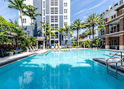 Thumbnail 18 of 37 - Resort Style Pool at One Plantation Apartments in Plantation, FL 33324