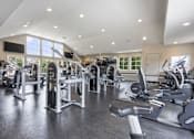 Thumbnail 30 of 44 - A spacious gym with a variety of equipment.