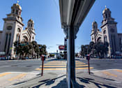 Thumbnail 40 of 43 - a view of a church from a bus stop on a city street at L Seven, California, 94103