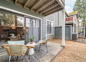 Thumbnail 10 of 50 - Outdoor patio area with sliding glass door to personal apartment at Citrine Hills, California