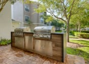 Thumbnail 21 of 30 - a stainless steel outdoor grill with two bbqs at Summerwind, Pearland Texas