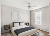 Thumbnail 10 of 29 - a bedroom with a bed and a ceiling fan at Veranda at Centerfield, Texas, 77070