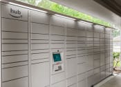 Thumbnail 25 of 28 - the automated parking meter is in the wall of a garage at Villages of Cypress Creek, Houston