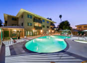 Thumbnail 2 of 23 - Chase Knolls night pool at Chase Knolls, Sherman Oaks, CA, 91423
