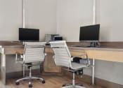 Thumbnail 29 of 31 - two chairs in front of two monitors in an office at South Lamar Village, Austin, 78704
