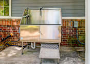 Thumbnail 26 of 38 - Stainless steel dog wash station with ramp at Wyndchase Aspen Grove Apartments, Franklin, TN