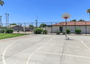 Thumbnail 10 of 17 - an outdoor basketball court in front of a house with a basketball hoop at Tides at Mesa, Mesa, 85204
