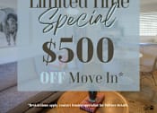 Thumbnail 1 of 13 - a limited time special 500 off move in furniture in a living room