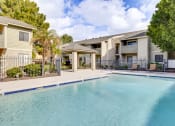 Thumbnail 3 of 17 - the preserve at ballantyne commons pool and apartment buildings