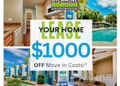 Thumbnail 1 of 15 - A flyer for Sycamore Square Apartments advertising a lease for $1000 off move in costs.